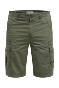 Cargo Shorts mit tonigen Tapes green olive