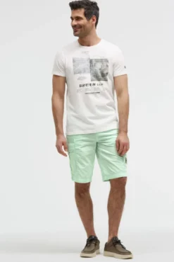 Cargo Shorts mit tonigen Tapes light mint