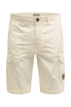 Cargo Shorts mit tonigen Tapes dark ivory