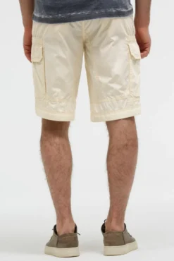 Cargo Shorts mit tonigen Tapes dark ivory