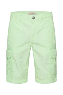 Cargo Shorts mit tonigen Tapes und Stickereien green lemon