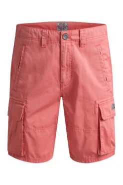 Cargo Shorts mit Wasch-Effekten wild salmon