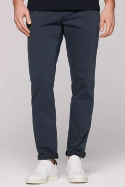 Chinohose aus Twill blue navy | S