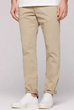 Chinohose aus Twill tan
