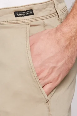 Chinohose aus Twill tan