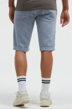 Chino Shorts mit Used-Waschung dark silver blue