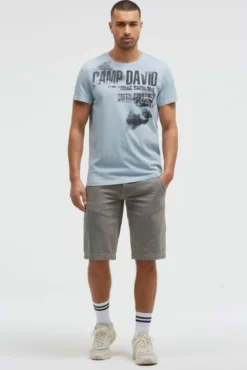 Chino Shorts mit Used-Waschung rock ridge