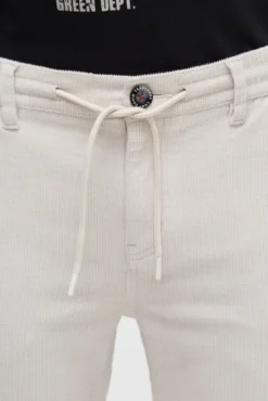 Cordhose mit Kordelzug am Bund silvery | XXXL