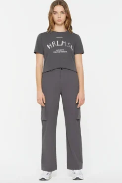 DE-YN Nylon Cargo Pants asphalt