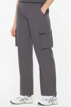 DE-YN Nylon Cargo Pants asphalt
