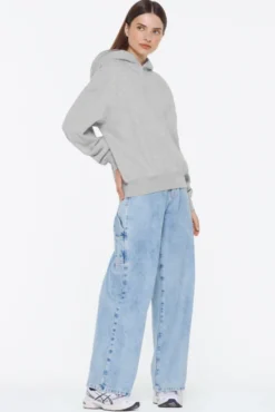 ELY-AS Hoodie Oversized Unisex grey melange