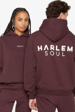 ELY-AS Hoodie Unisex mit Backprint cranberry juice