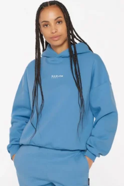 ELY-AS Hoodie Unisex mit Backprint electric sky
