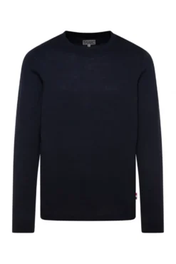 Feinstrickpullover mit Rundhalsausschnitt blue navy