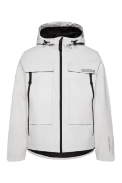 Funktionsjacke mit Kapuze ash
