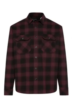 GEOR-GE Flanellhemd kariert cranberry juice