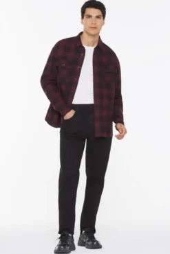 GEOR-GE Flanellhemd kariert cranberry juice