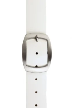 Gürtel aus Glattleder white