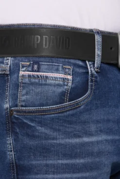 Gürtel aus Leder mit Logo-Prägungen black
