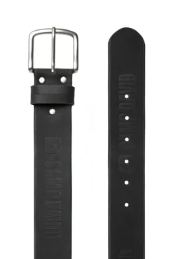 Gürtel aus Leder mit Logo-Prägungen black