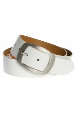 Gürtel aus Leder white | 80