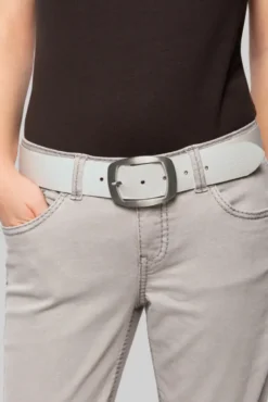 Gürtel aus Leder white | 80