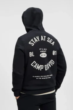 Hoodie mit Rücken-Artwork blue navy