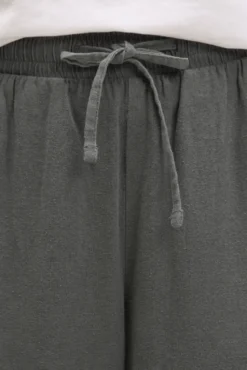 Hose aus Leinen-Mix mit Elastikbund cool khaki