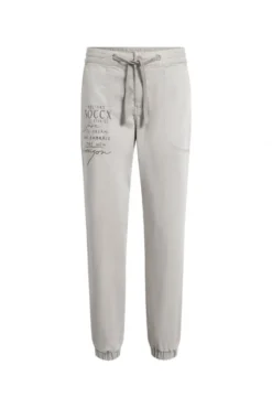 Hose im Joggpants-Stil mit Print fresh grey | XXL
