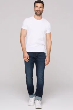 Jeans DA:VD Regular Fit dark blue printed
