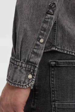 Jeanshemd Regular Fit stone grey | M
