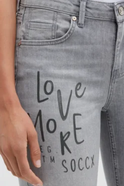 Jeans MI:RA Slim Fit grey used printed