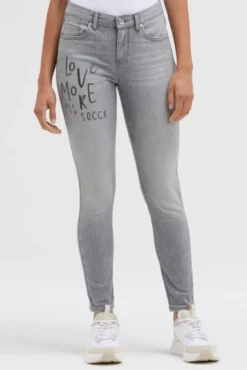 Jeans MI:RA Slim Fit grey used printed
