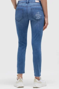 Jeans MI:RA Slim Fit mid blue printed