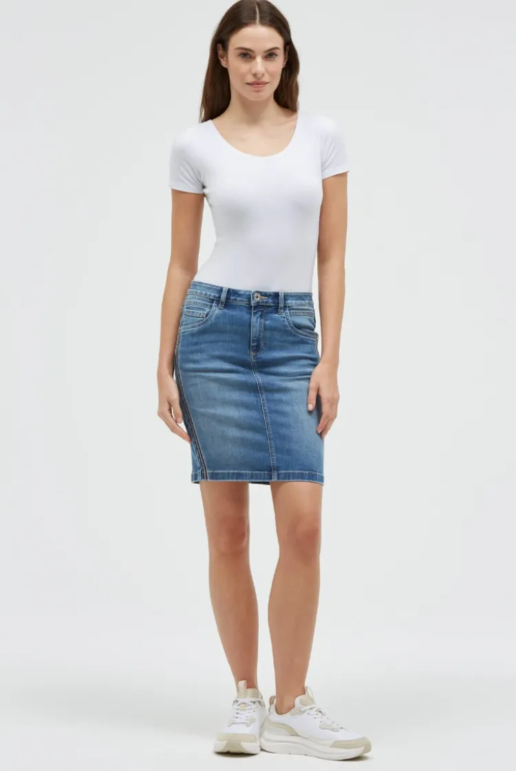 Jeansrock AN:NE dark blue used