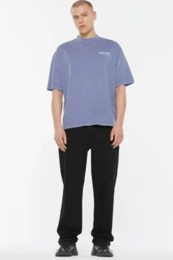 JO-HN T-Shirt Oversized printed violet