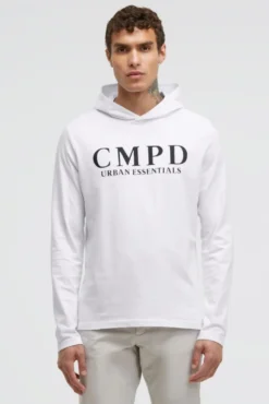 Kapuzenshirt mit CMPD Print opticwhite