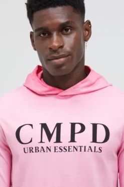 Kapuzenshirt mit CMPD Print summer pink