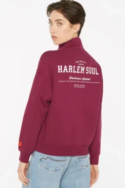 KAY-LA Troyer-Sweatshirt mit Back-Print grape