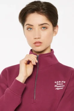 KAY-LA Troyer-Sweatshirt mit Back-Print grape
