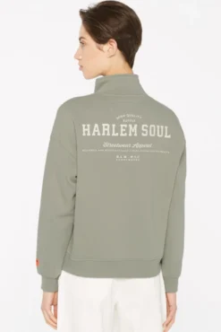 KAY-LA Troyer-Sweatshirt mit Back-Print sage | XL