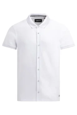 Kurzarmhemd aus Pikee im Polo-Stil opticwhite