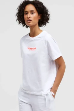 Kurzarm-Sweatshirt mit Back-Artwork opticwhite