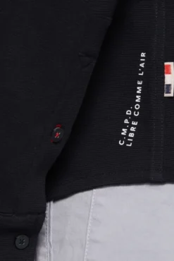 Langarmhemd aus strukturiertem Jersey blue navy