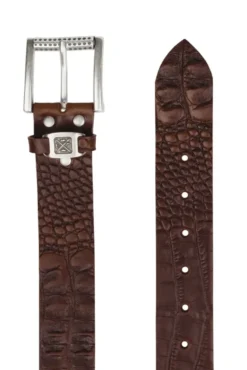 Ledergürtel im Used Look dark brown
