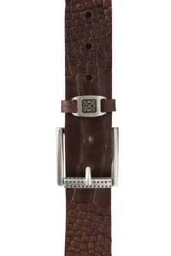 Ledergürtel im Used Look dark brown