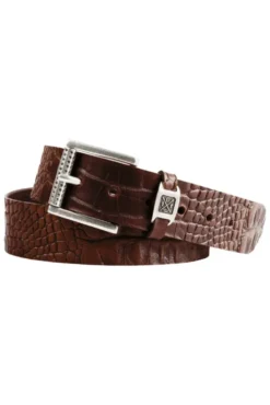 Ledergürtel im Used Look dark brown