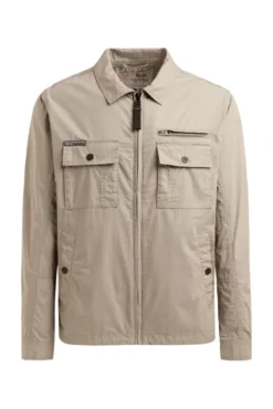 Leichte Kurzjacke im Utility-Stil mit Paper-Coating sand