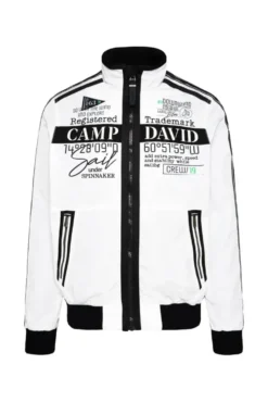 Leichter Blouson mit Tapes und Artworks opticwhite
