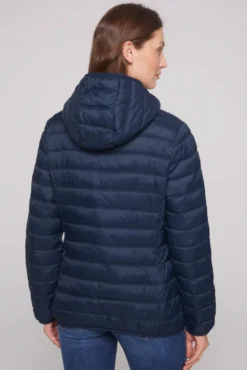 Leichte Steppjacke mit Kapuze blue navy
